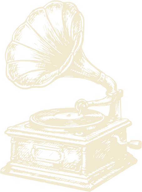 Vintage gramophone illustration
