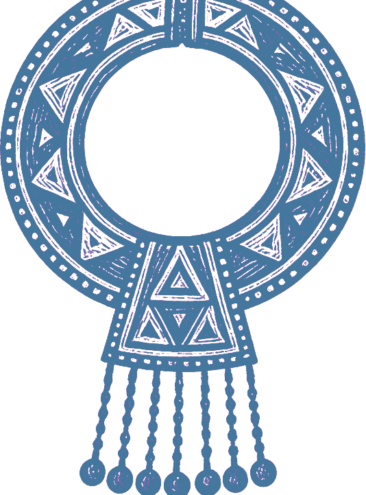 Umojah Sound System beaded medallion badge