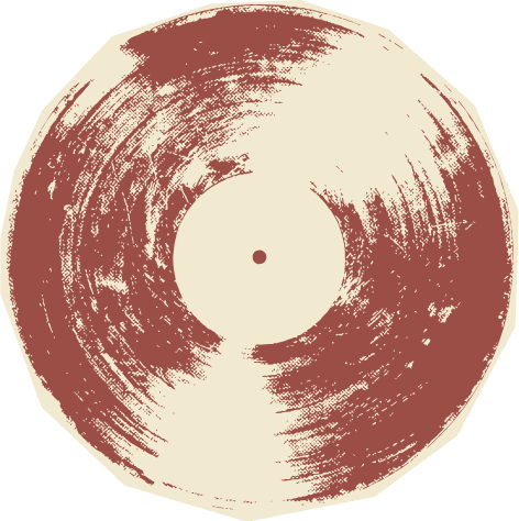 Vinyl record illustration